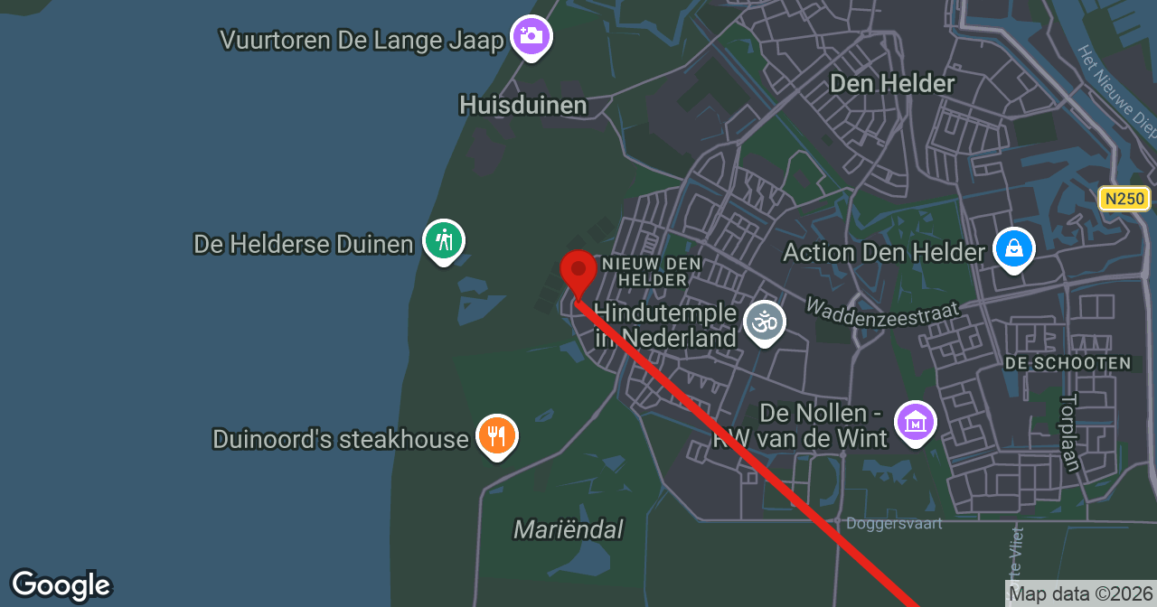 Kaart van de meldlocatie