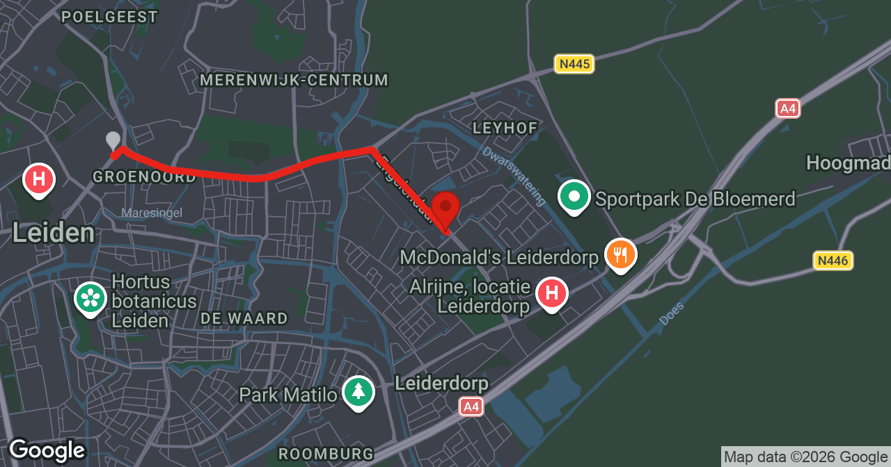 Kaart van de meldlocatie