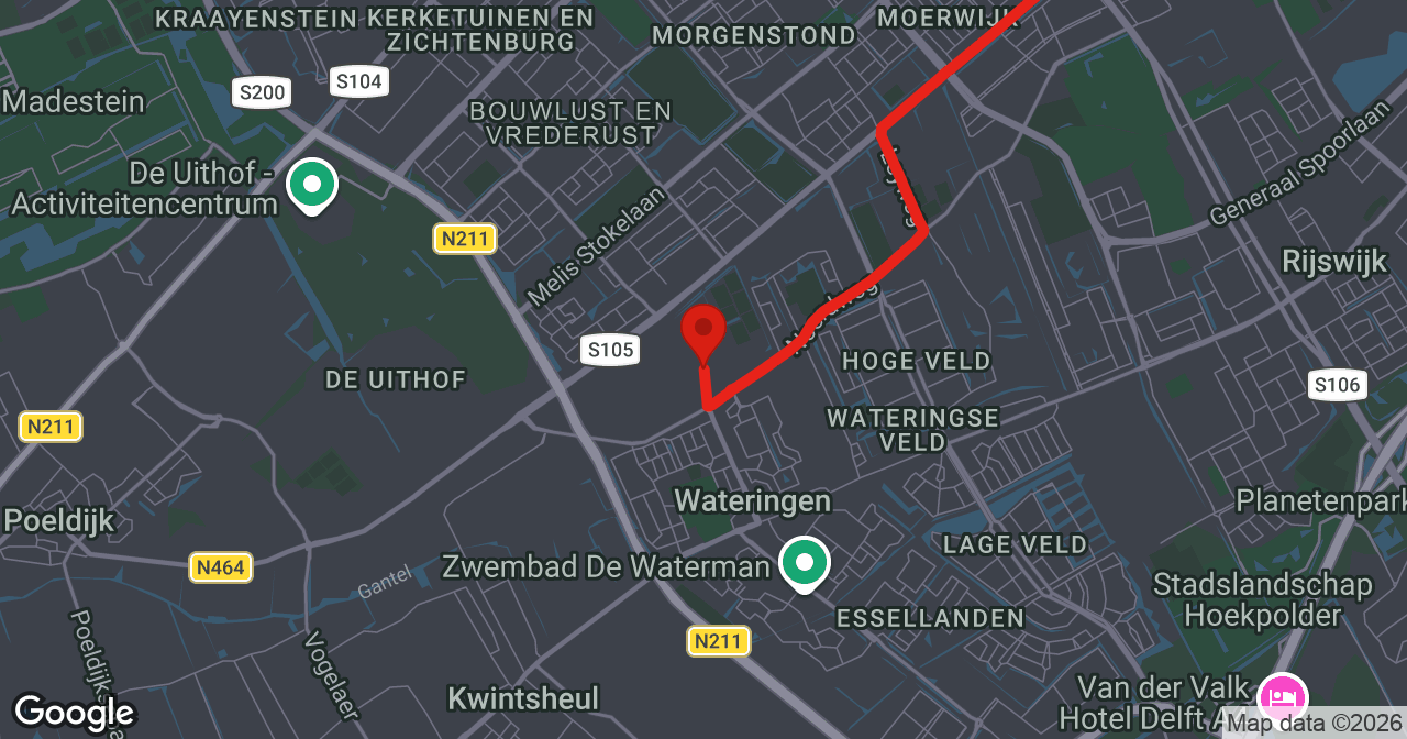 Kaart van de meldlocatie