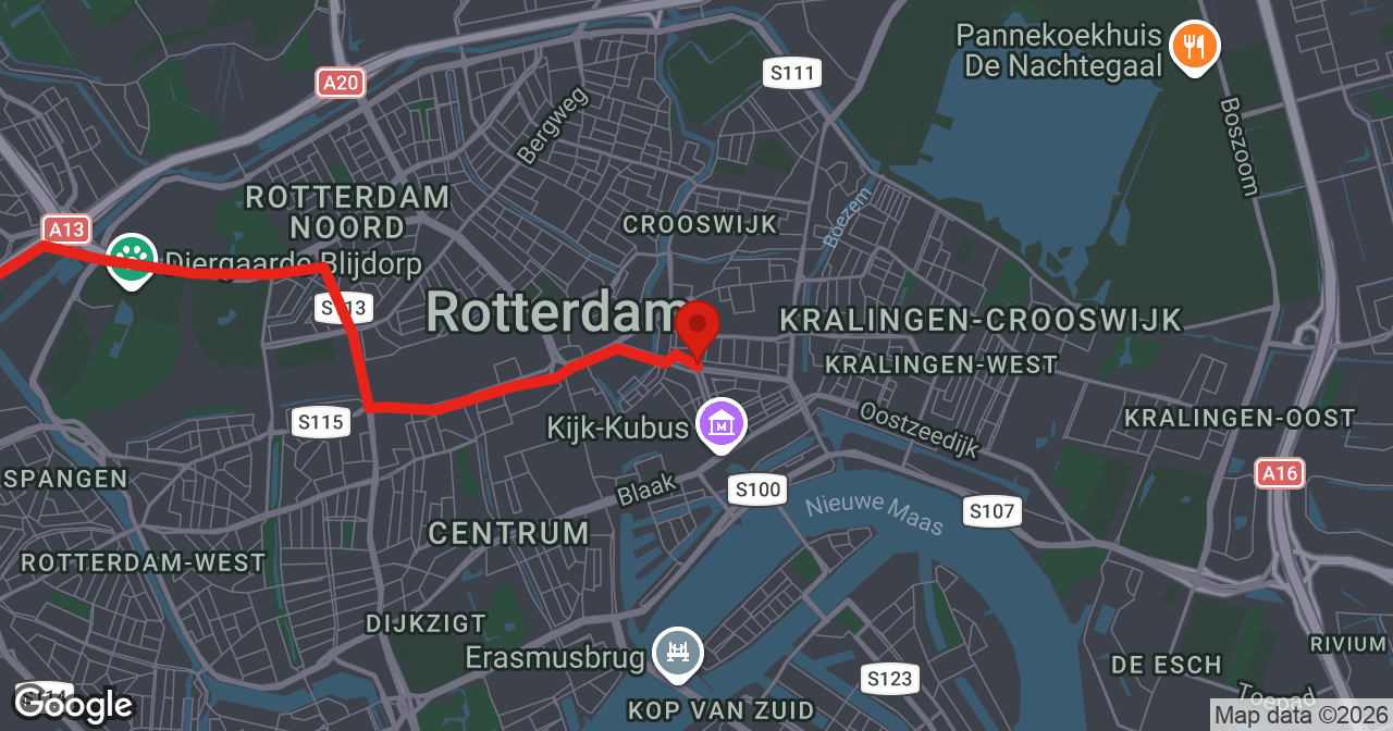 Kaart van de meldlocatie
