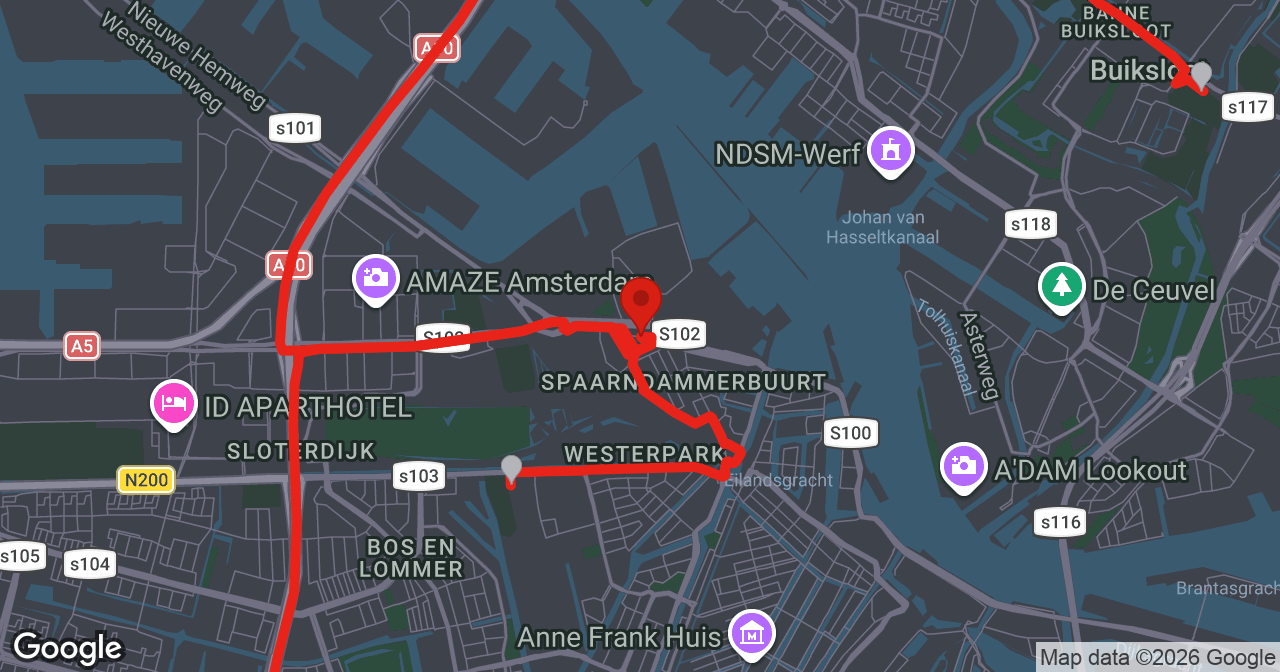 Kaart van de meldlocatie