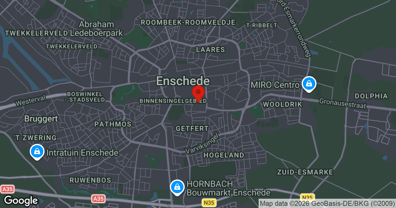 Kaart van de meldlocatie