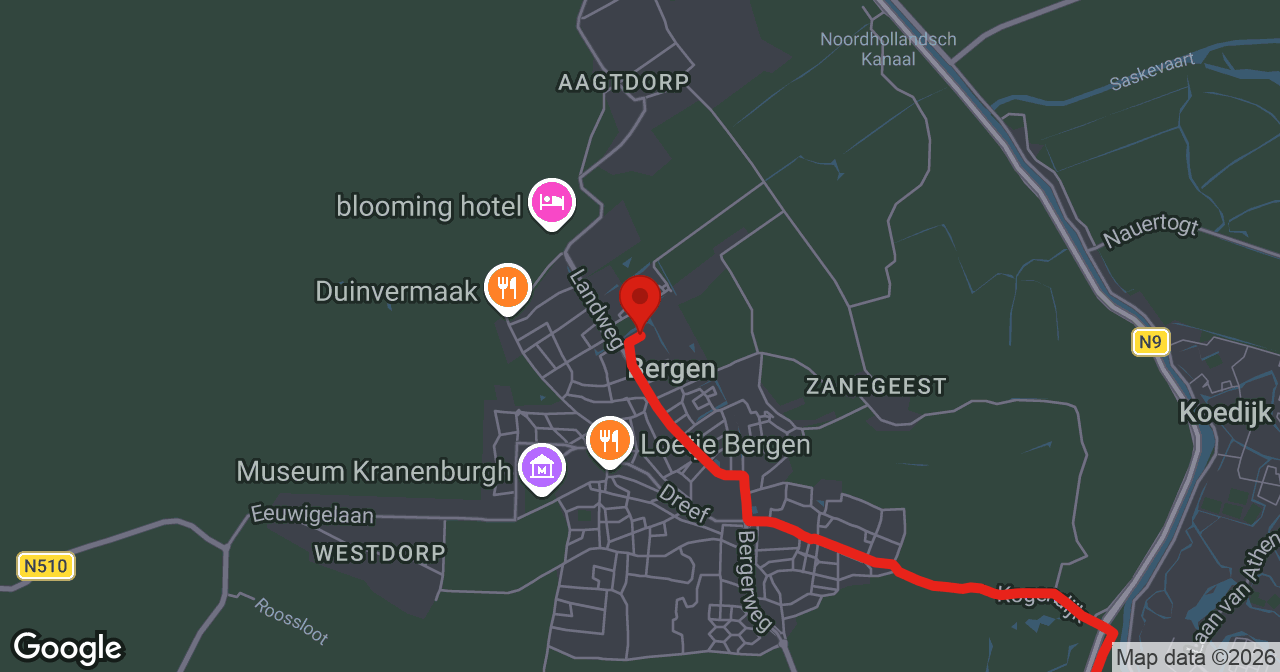 Kaart van de meldlocatie