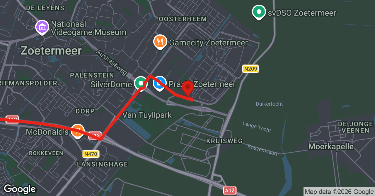 Kaart van de meldlocatie