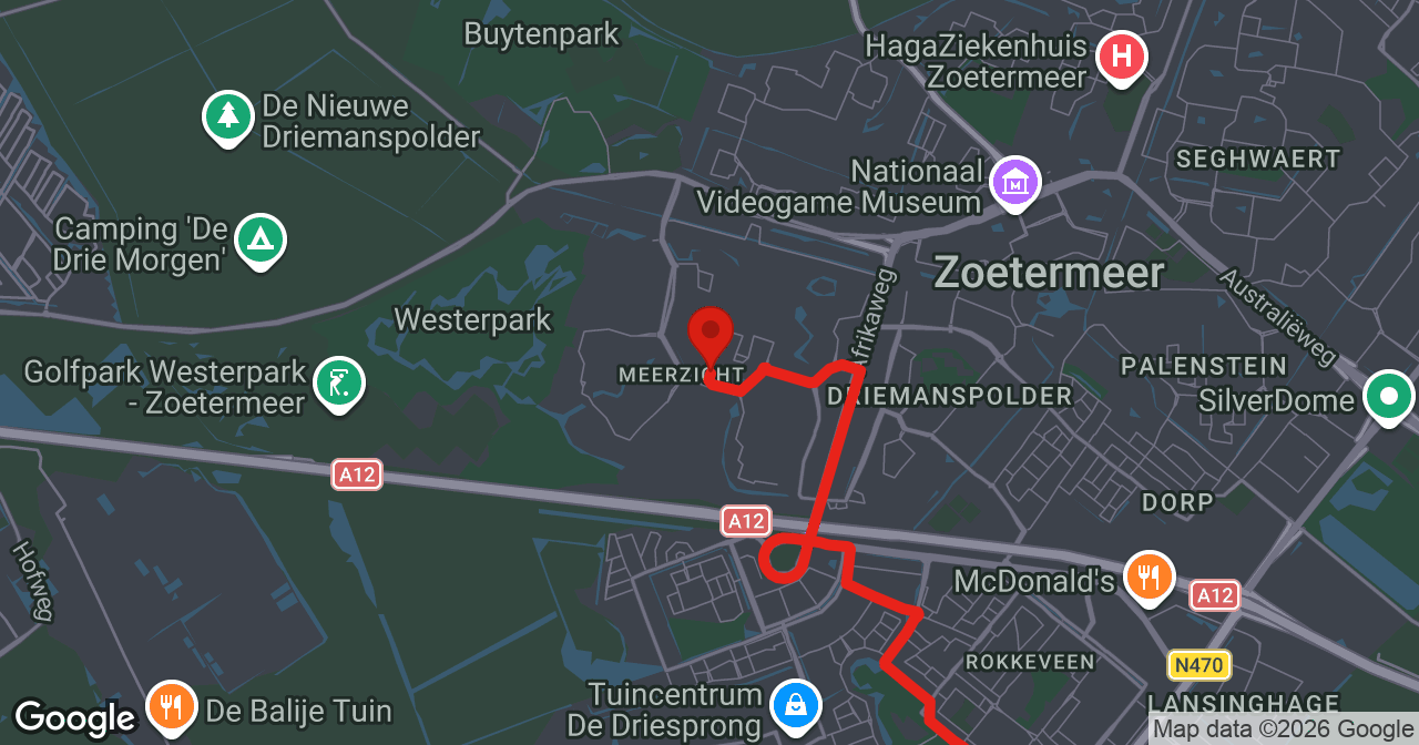 Kaart van de meldlocatie