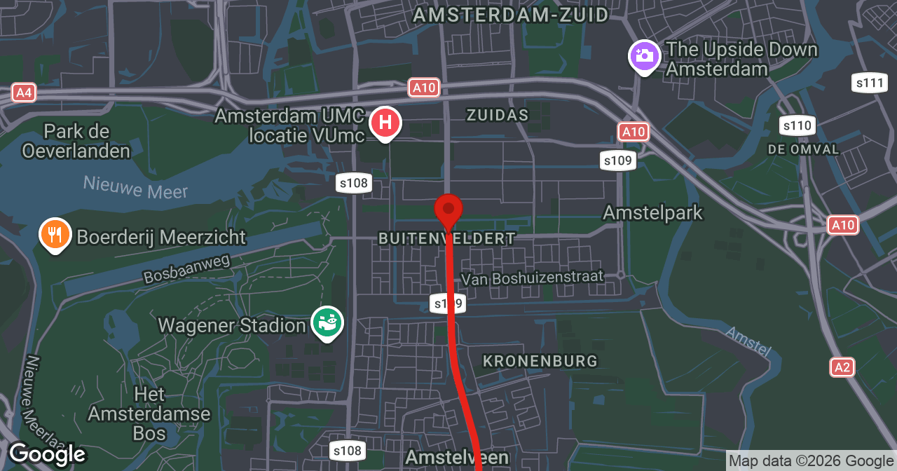 Kaart van de meldlocatie