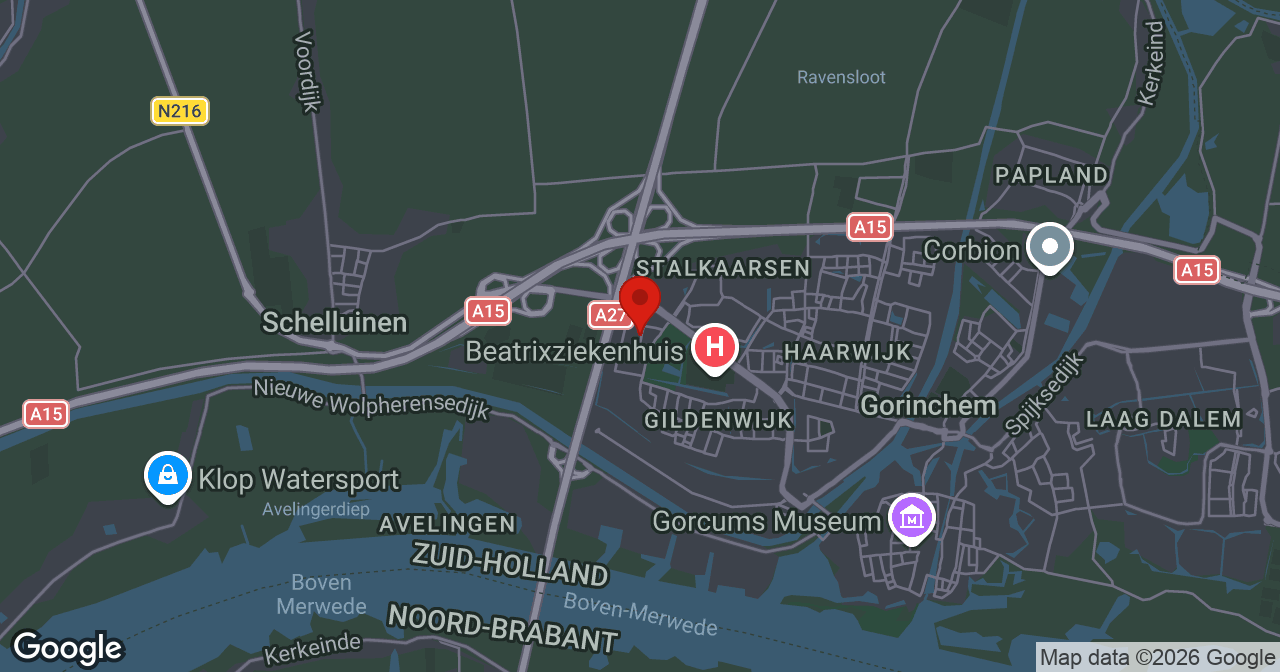 Kaart van de meldlocatie