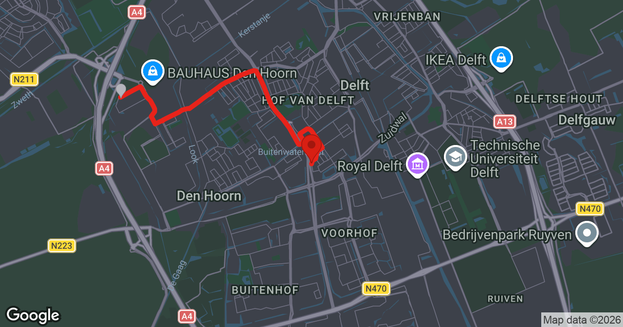 Kaart van de meldlocatie