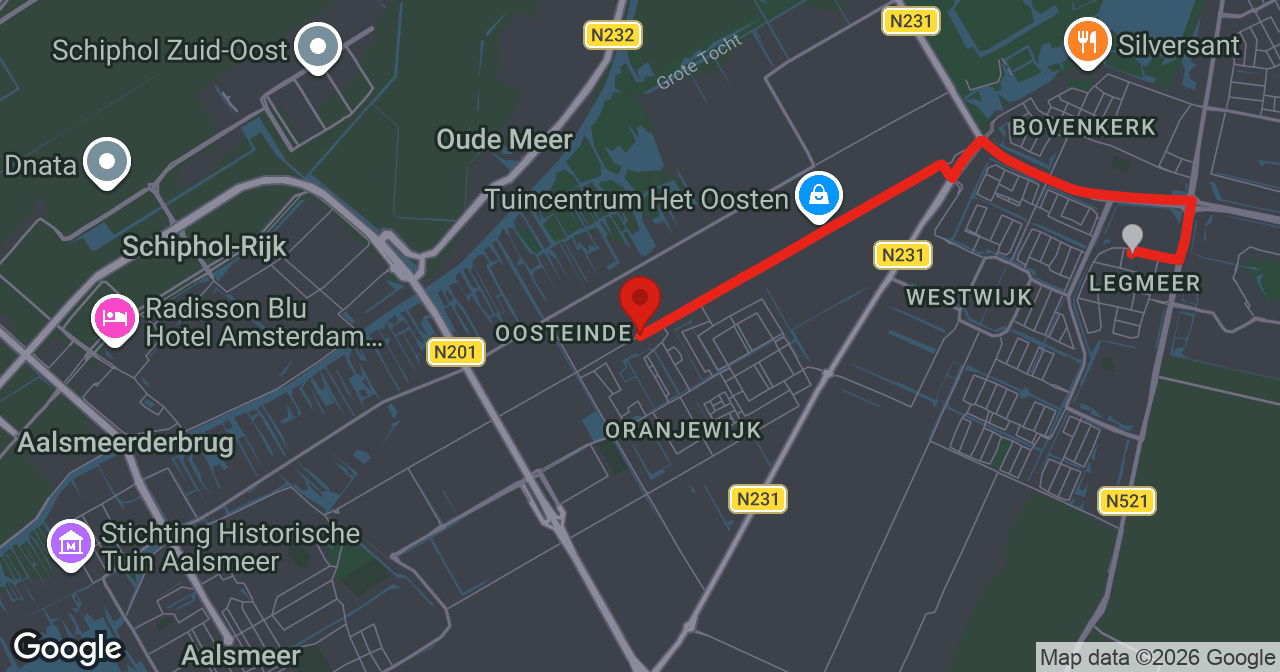 Kaart van de meldlocatie
