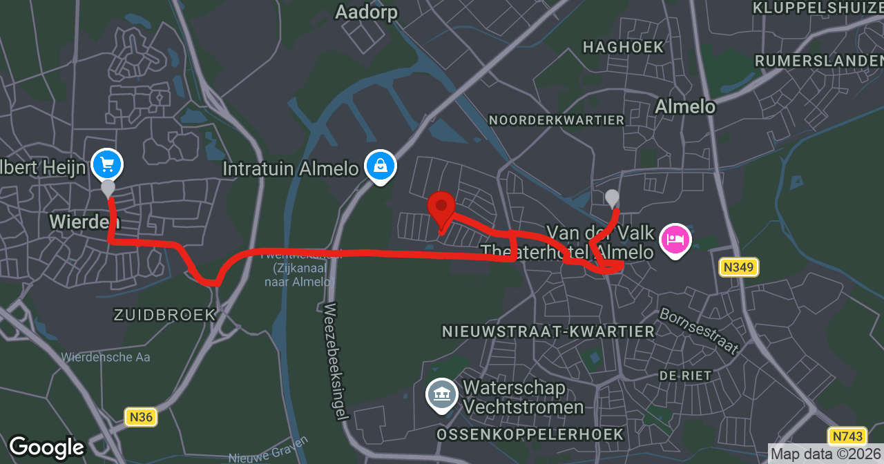 Kaart van de meldlocatie
