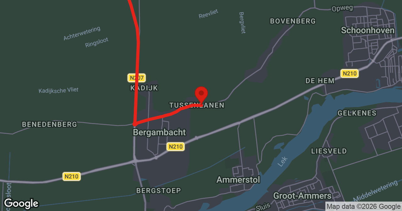Kaart van de meldlocatie