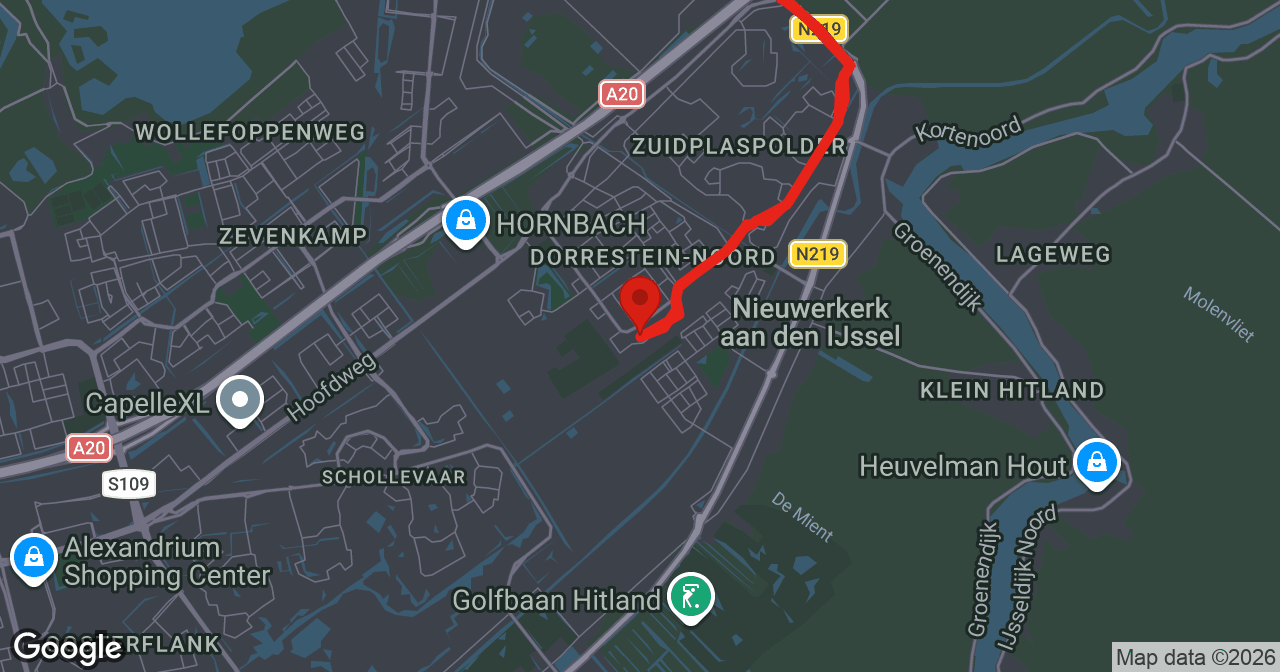 Kaart van de meldlocatie