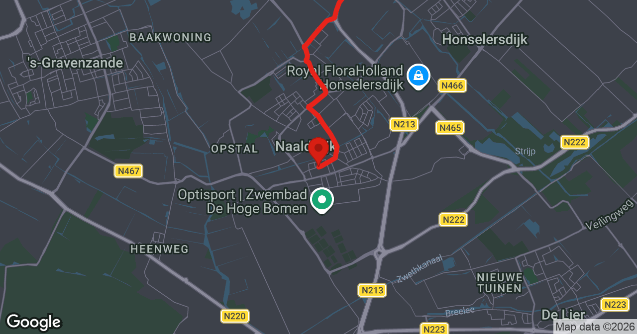 Kaart van de meldlocatie