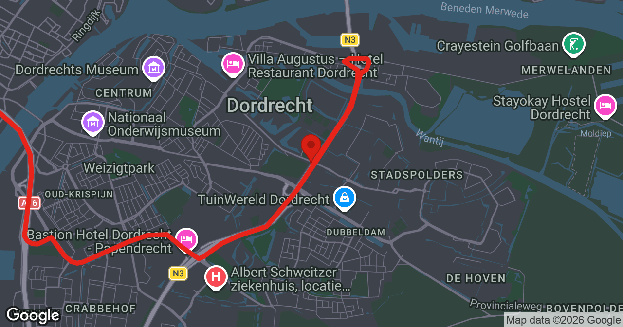 Kaart van de meldlocatie