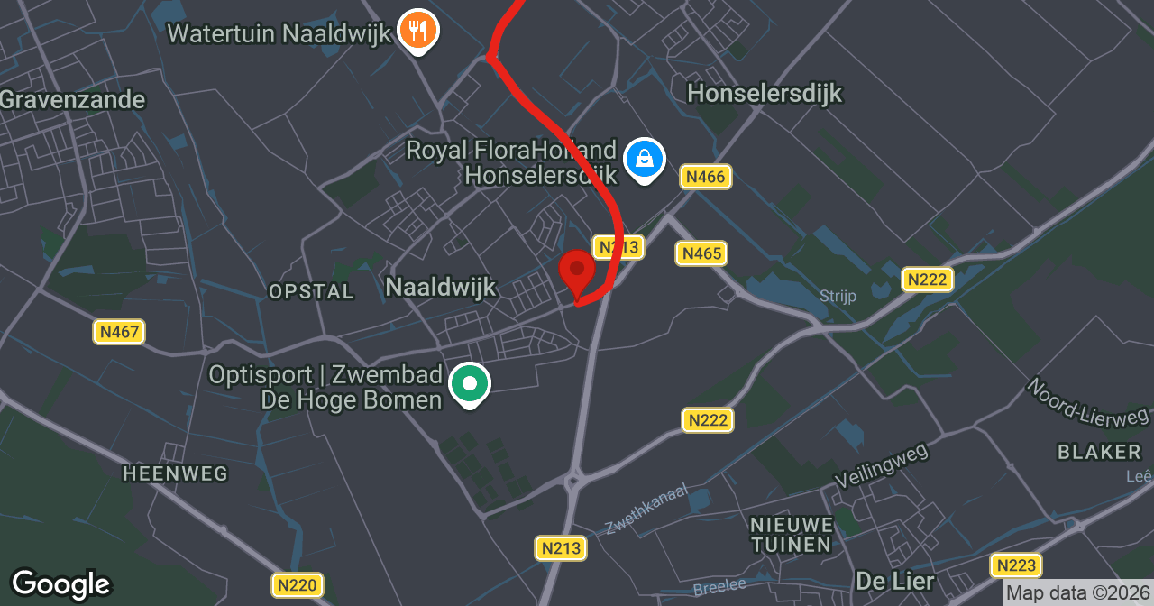 Kaart van de meldlocatie
