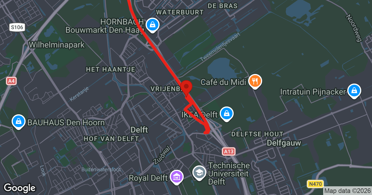 Kaart van de meldlocatie