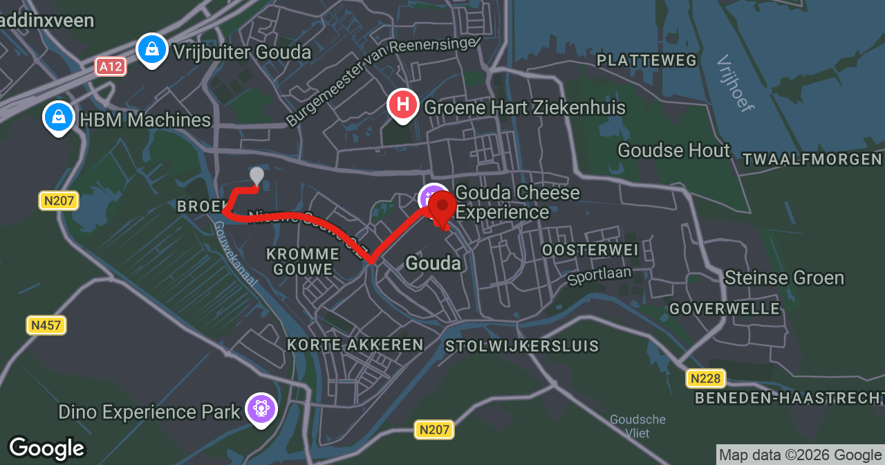 Kaart van de meldlocatie