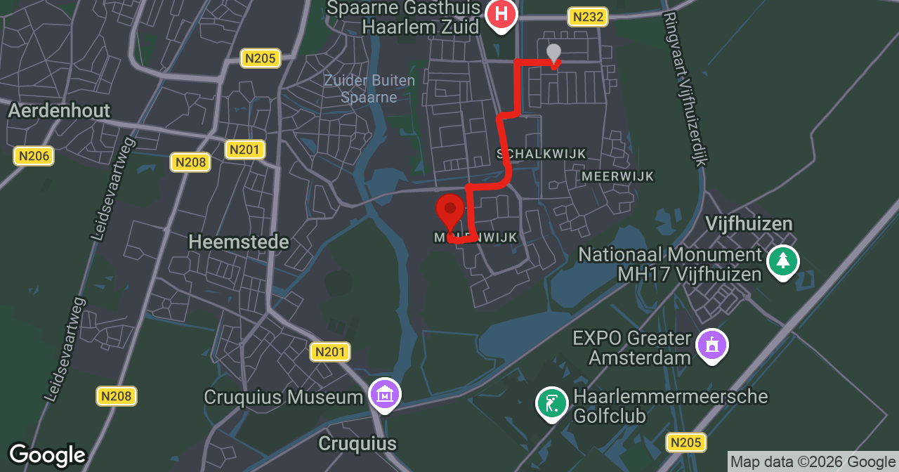 Kaart van de meldlocatie