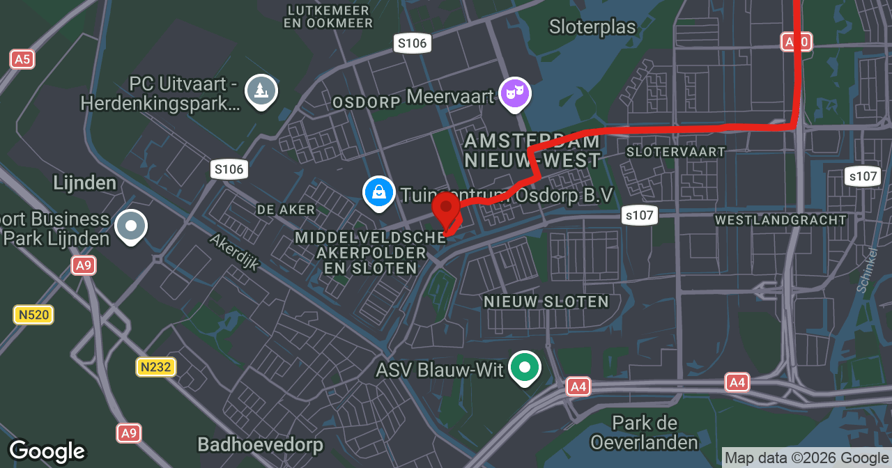 Kaart van de meldlocatie