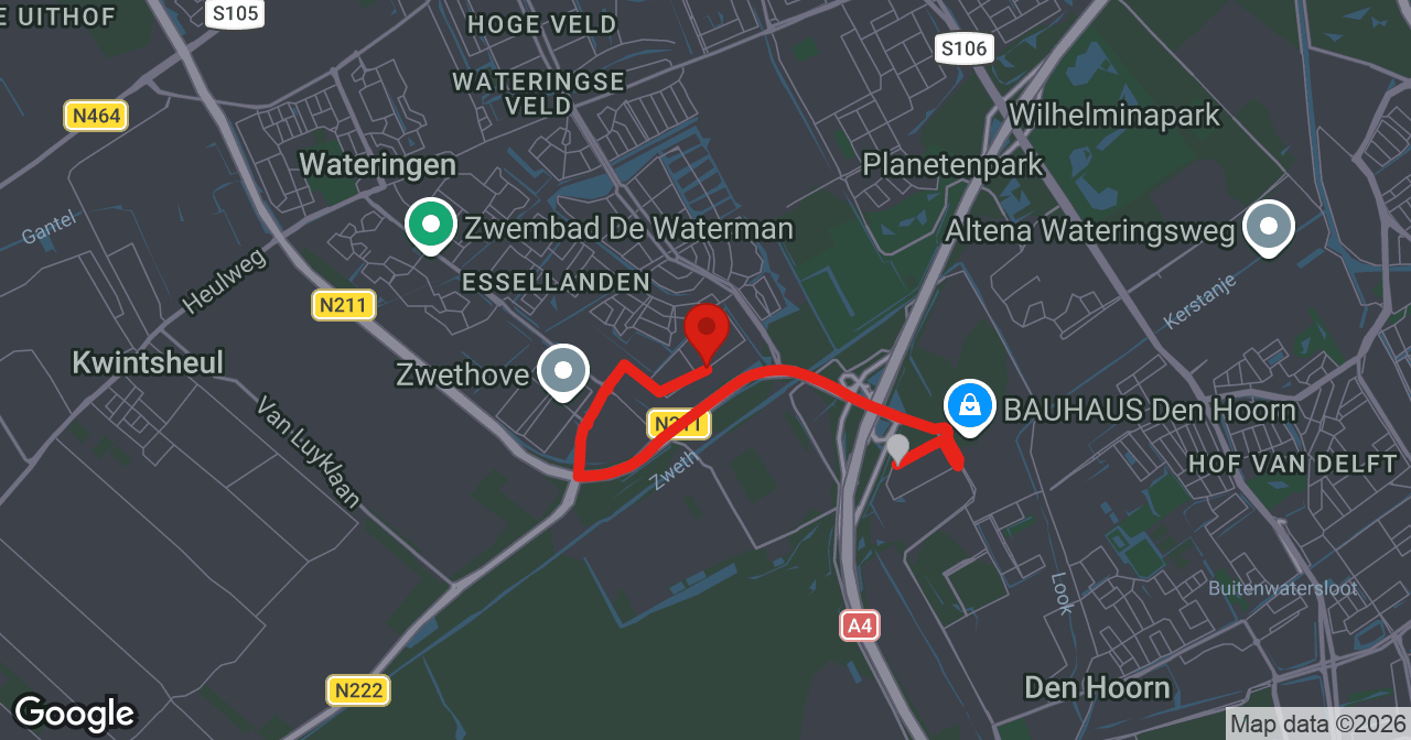 Kaart van de meldlocatie