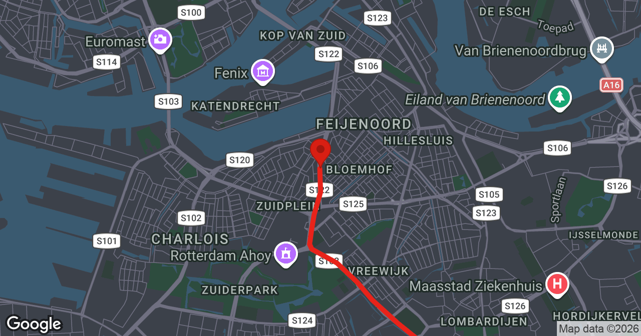 Kaart van de meldlocatie