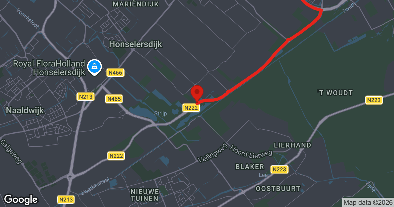 Kaart van de meldlocatie