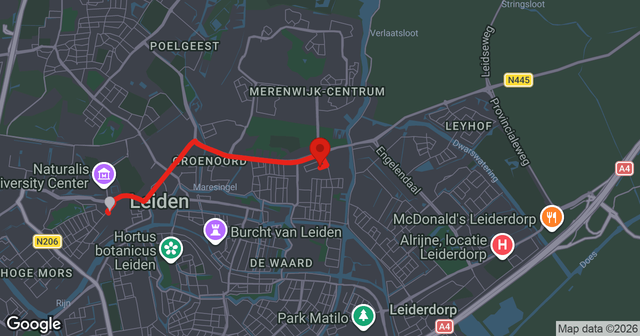 Kaart van de meldlocatie