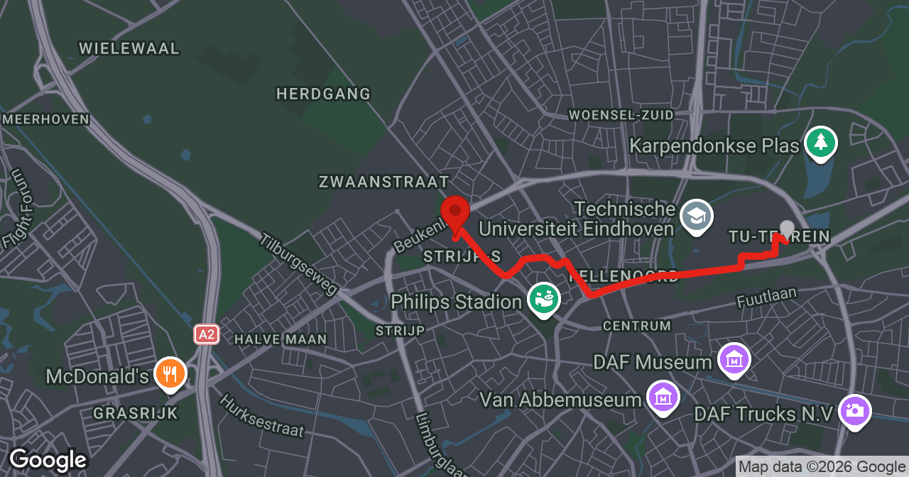 Kaart van de meldlocatie