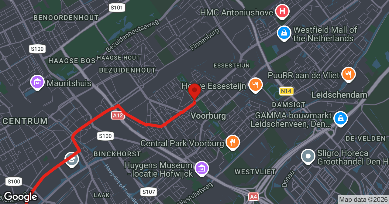 Kaart van de meldlocatie