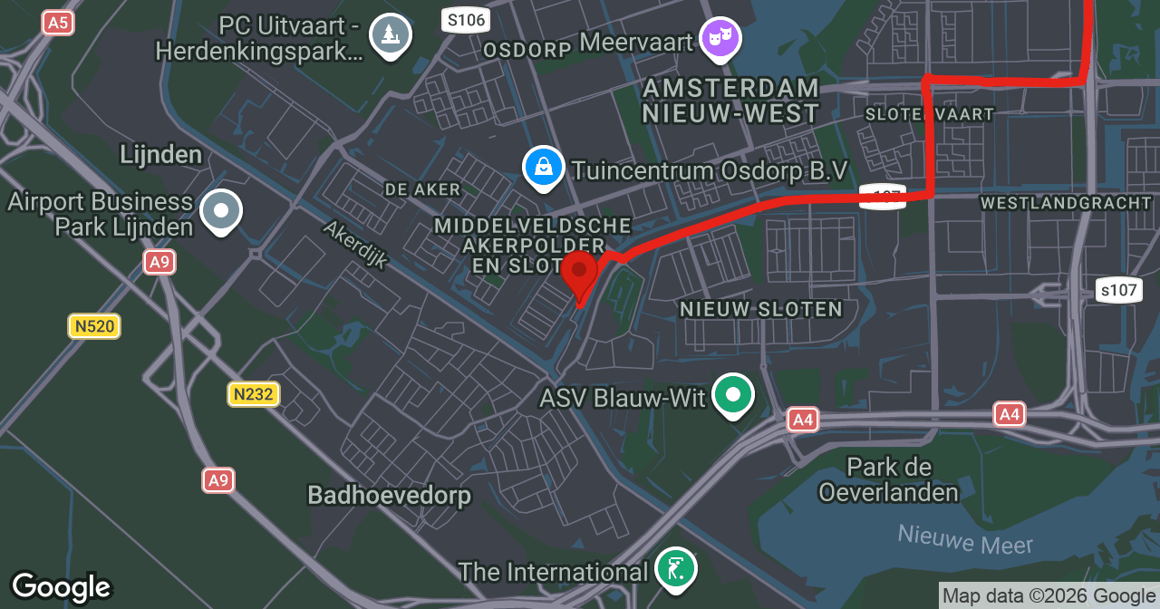 Kaart van de meldlocatie