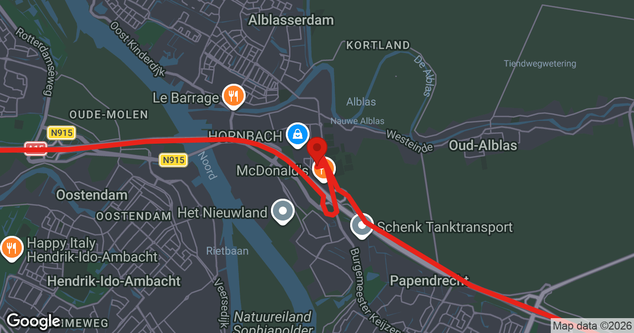Kaart van de meldlocatie