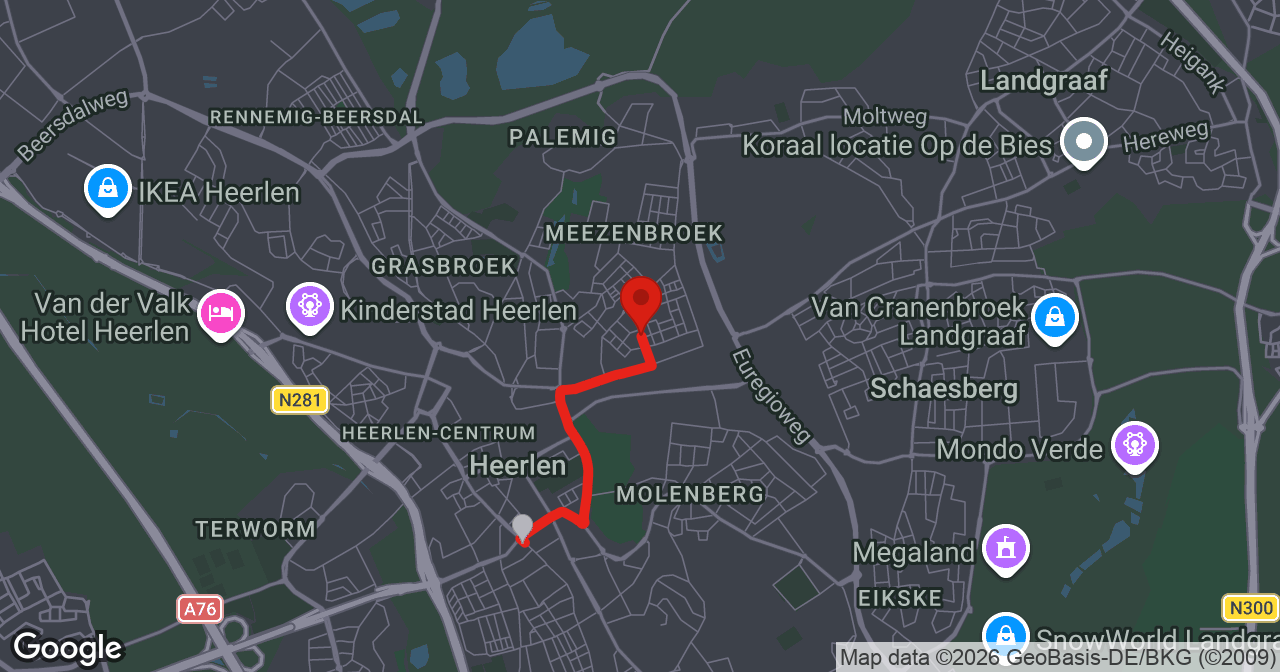 Kaart van de meldlocatie