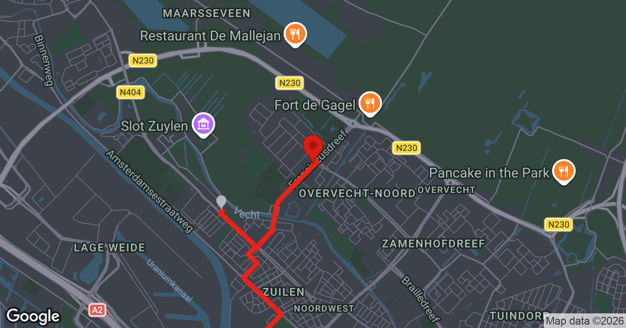 Kaart van de meldlocatie