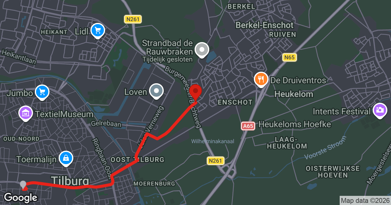 Kaart van de meldlocatie