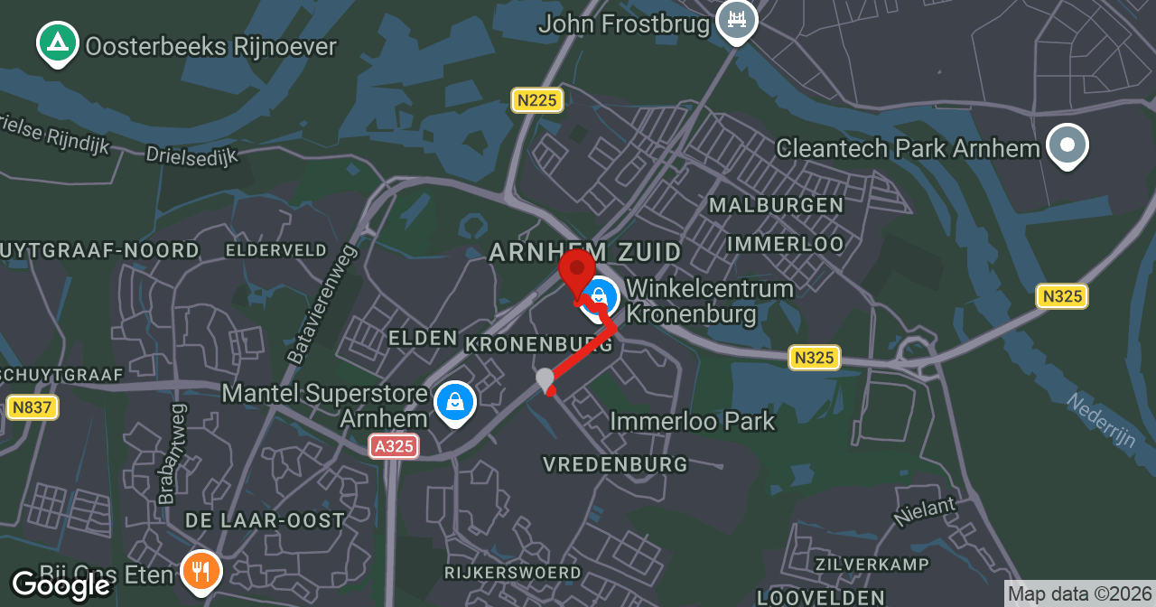 Kaart van de meldlocatie