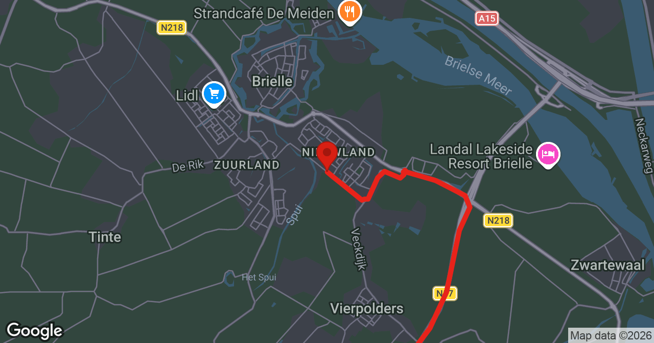Kaart van de meldlocatie