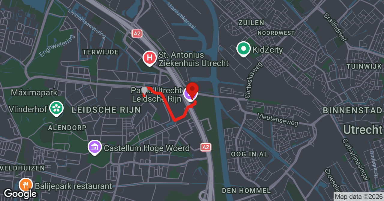 Kaart van de meldlocatie