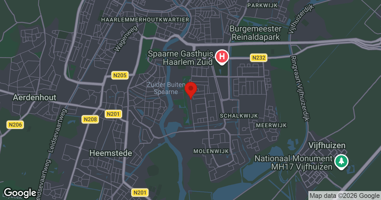 Kaart van de meldlocatie