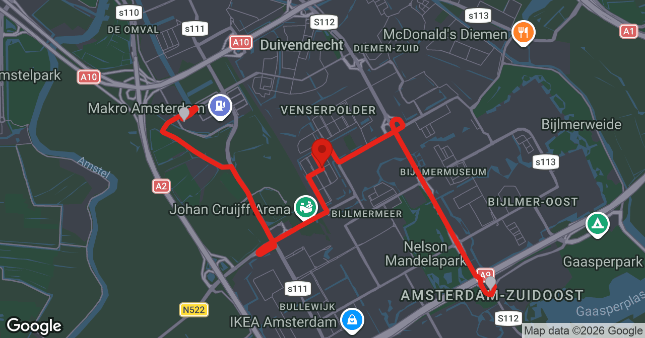 Kaart van de meldlocatie
