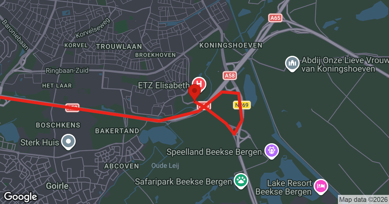 Kaart van de meldlocatie
