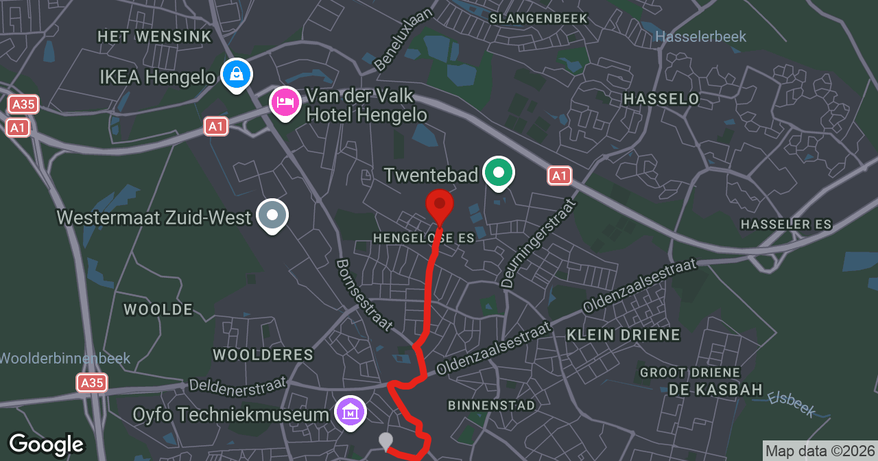 Kaart van de meldlocatie