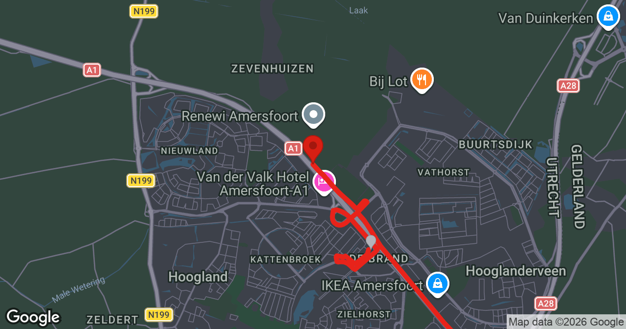 Kaart van de meldlocatie