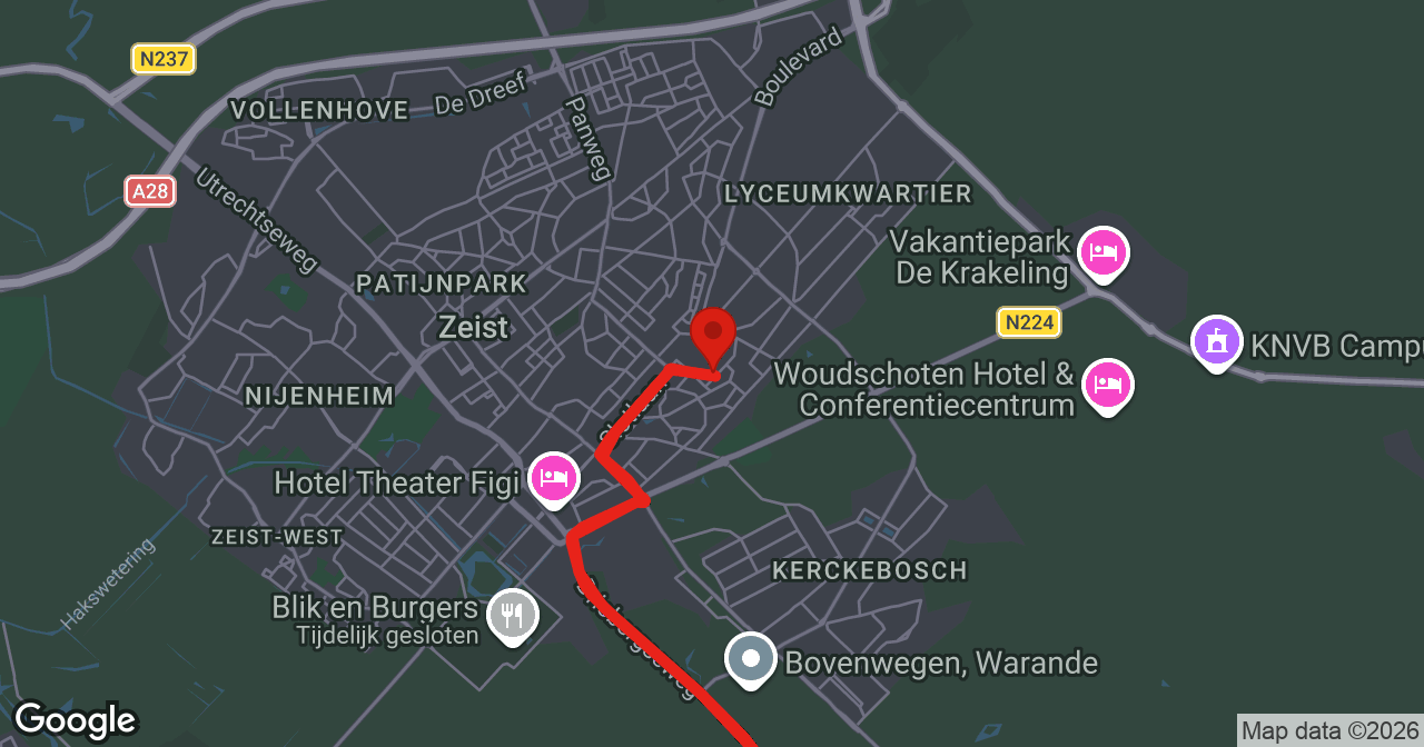 Kaart van de meldlocatie