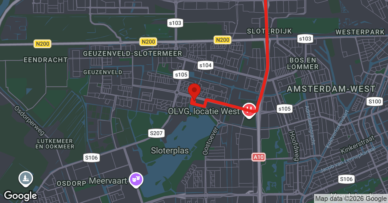 Kaart van de meldlocatie