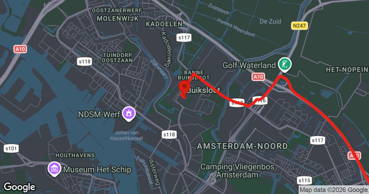 Kaart van de meldlocatie