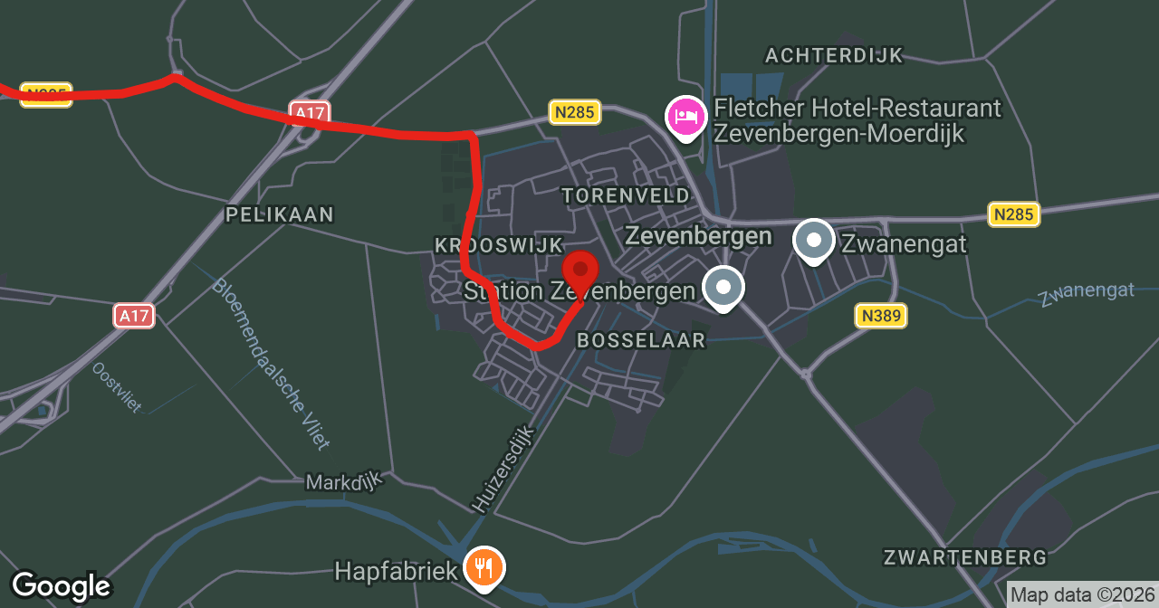 Kaart van de meldlocatie