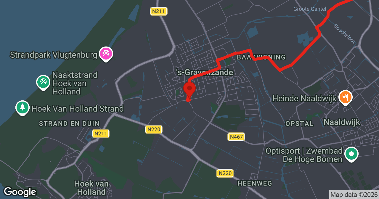 Kaart van de meldlocatie