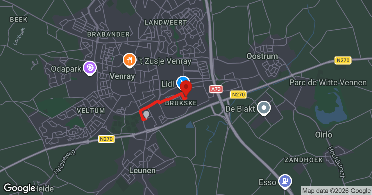 Kaart van de meldlocatie