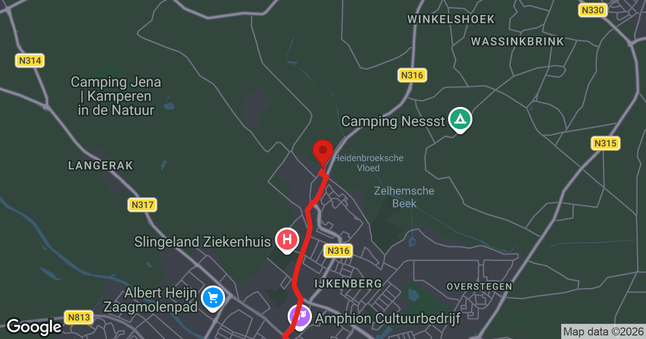 Kaart van de meldlocatie
