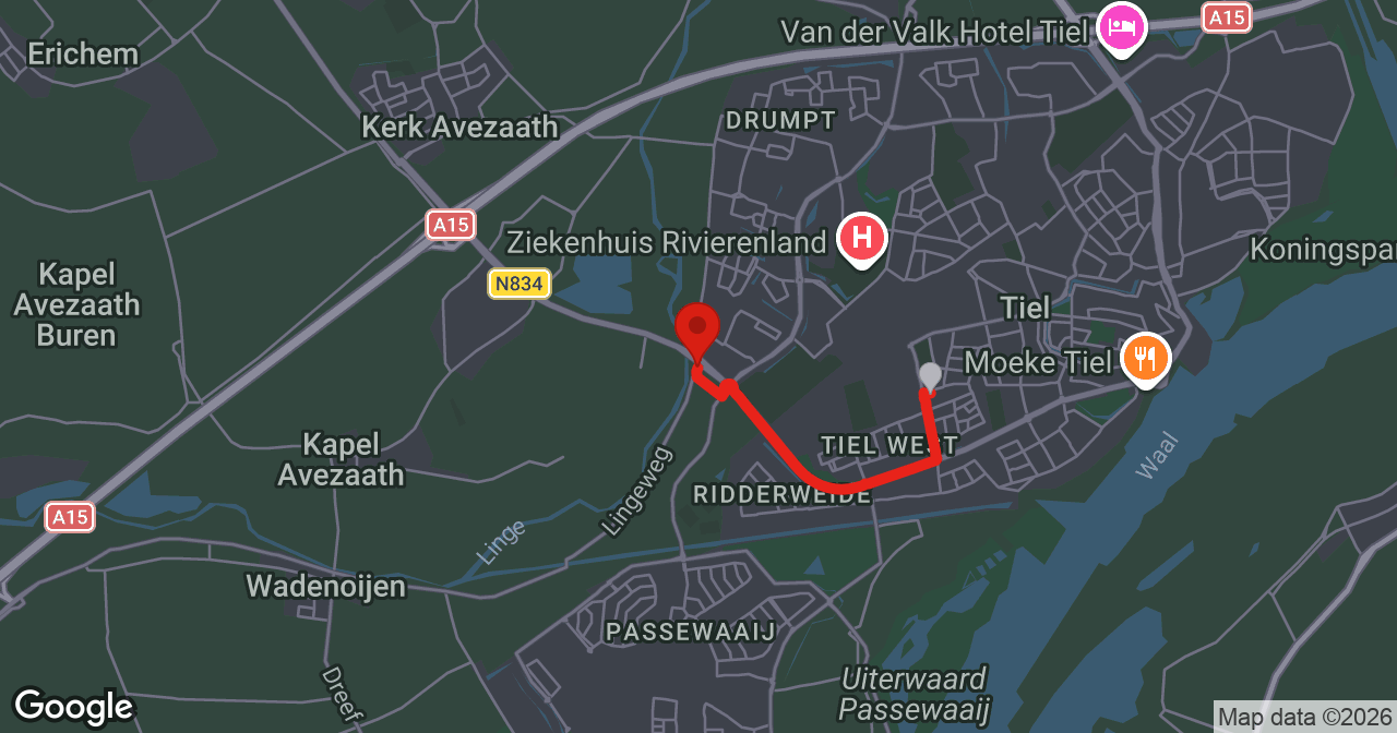 Kaart van de meldlocatie